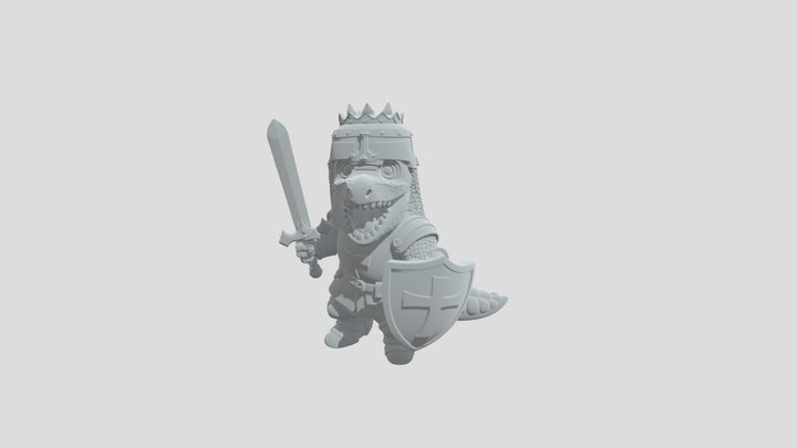 Rex the Crowned Knight 3D Model