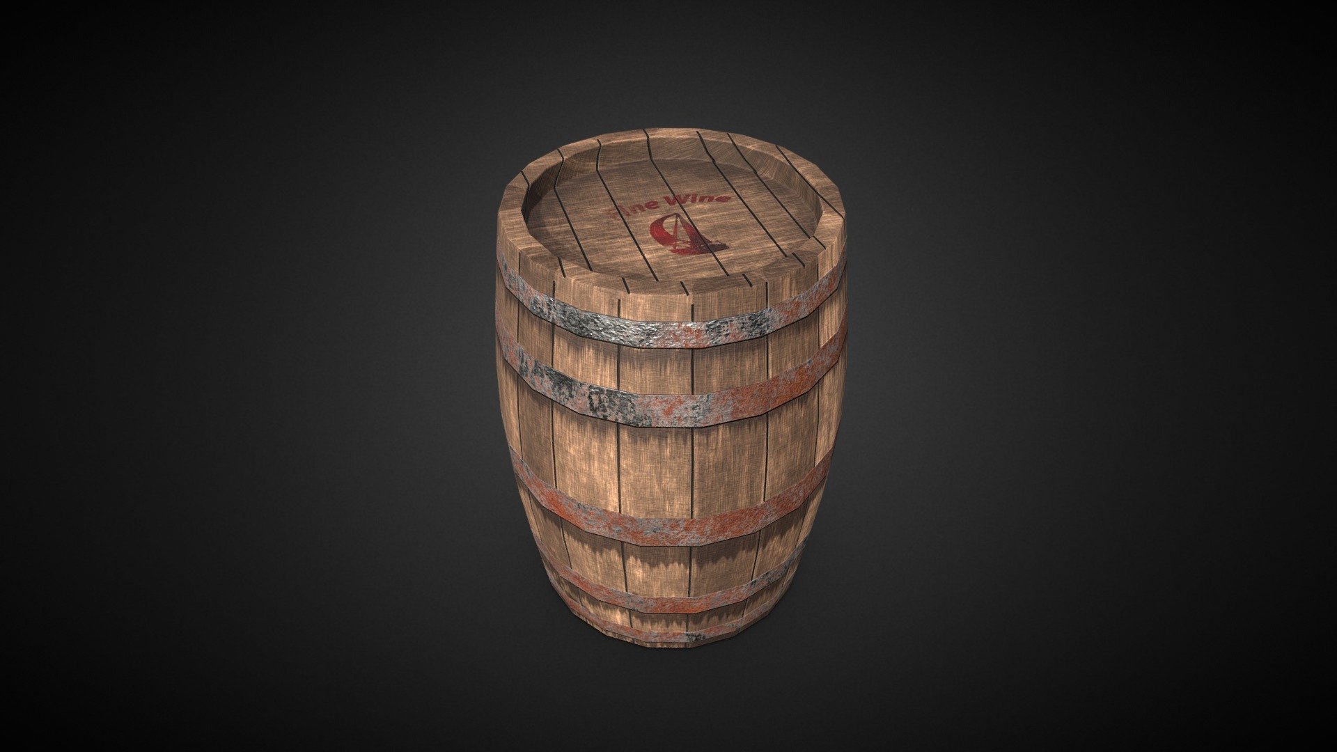 Low poly Barrel - Download Free 3D model by SUDIPTO SHAW ...