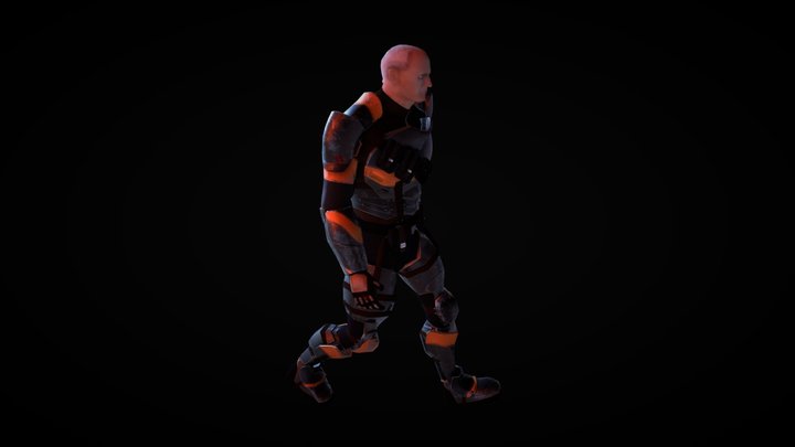 Character Walk 3D Model