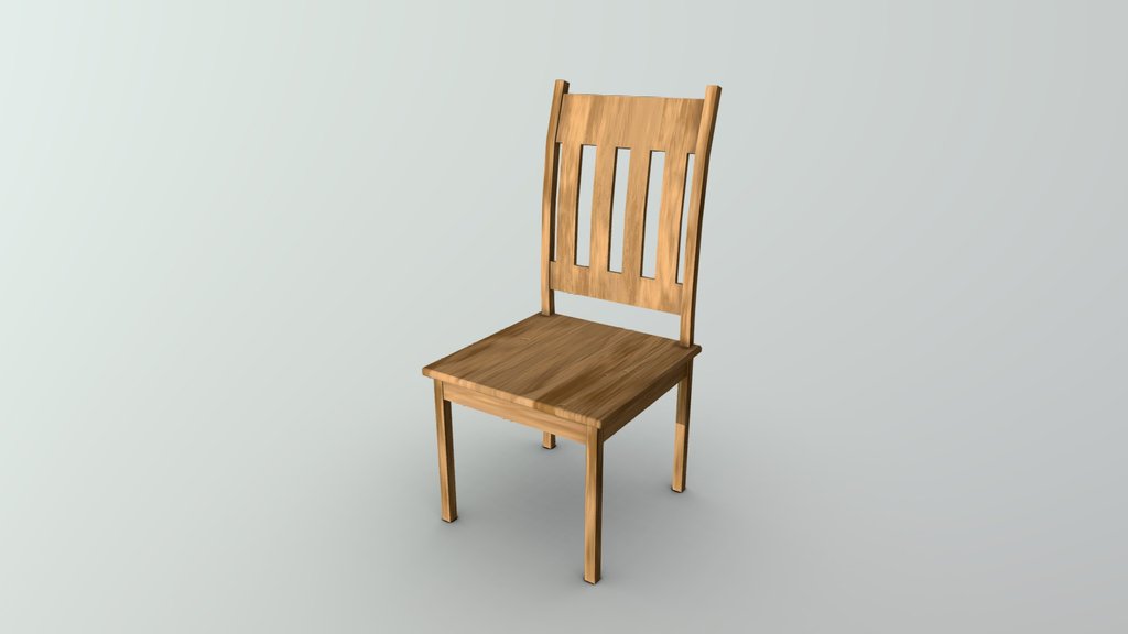Lowpoly Wood Chair
