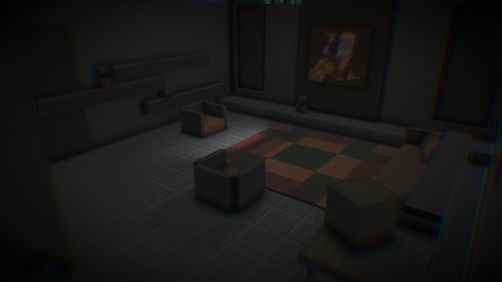 minecraft vr Living Room 3D Model