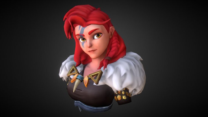 Sierra - Stylized Girl 3D Model