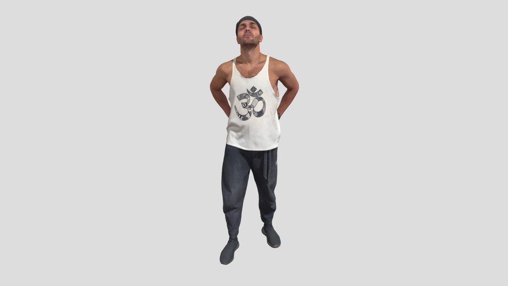 Mystic Urban Man In Prayer Pose