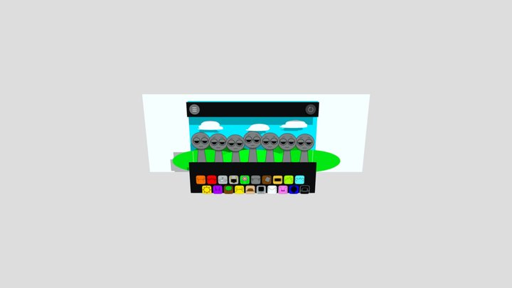 Sprunki Cute 3D Model