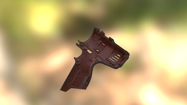 Milwaukee Drill Right Side Shell 3D Model