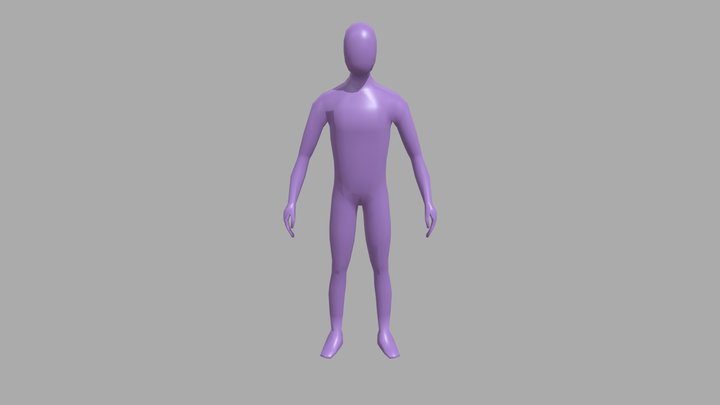 Base Low Poly Character 3D Model