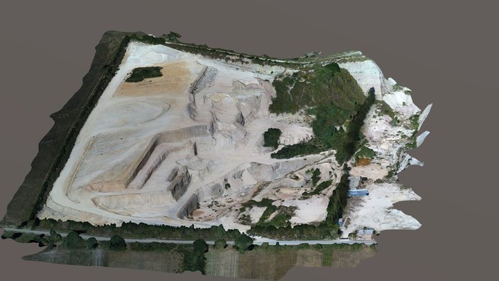 Cantera a cielo abierto en Vilalba Phantom 4pro 3D Model