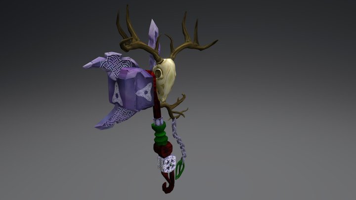 Fantasy weapon 3D Model