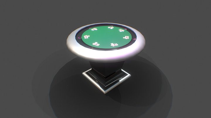 Round game Table 3D Model