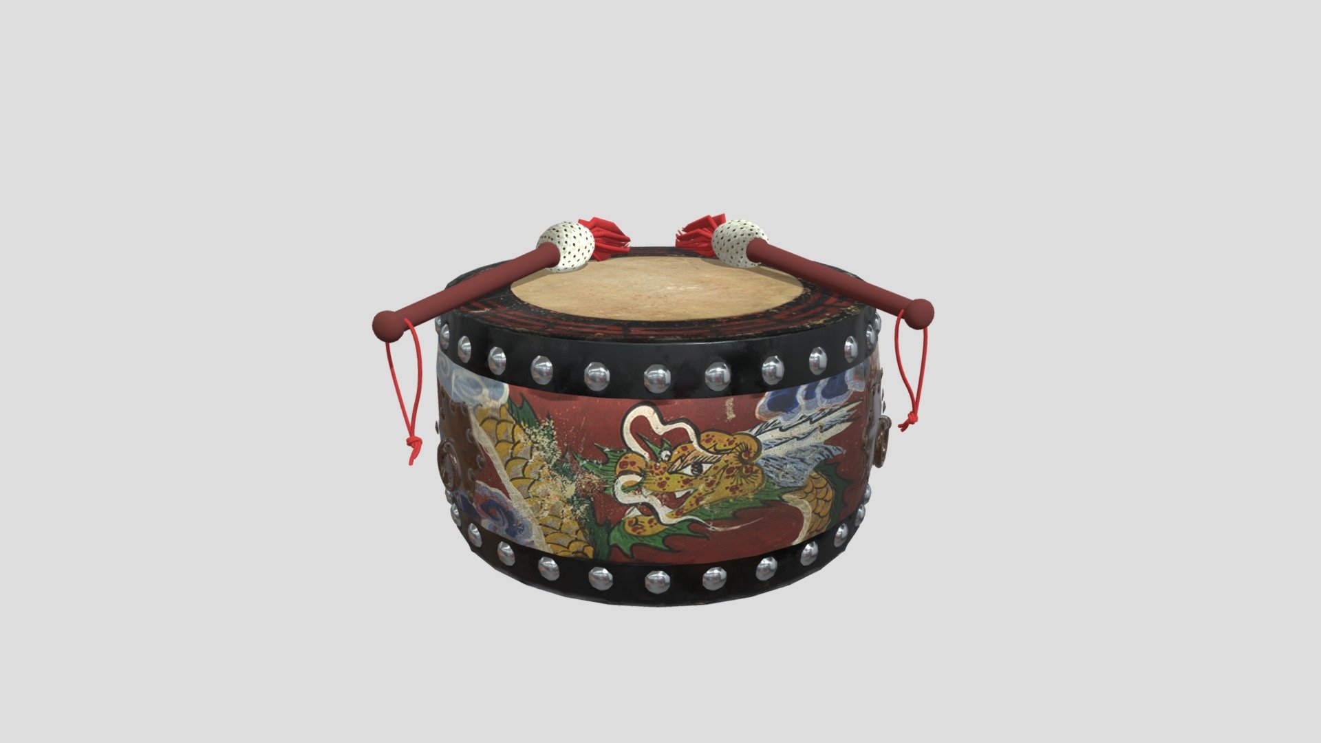 KCISADragon Drum(용고) Download Free 3D model by Korea Culture Information Service Agency