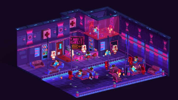 minecraft hospital 3D Model