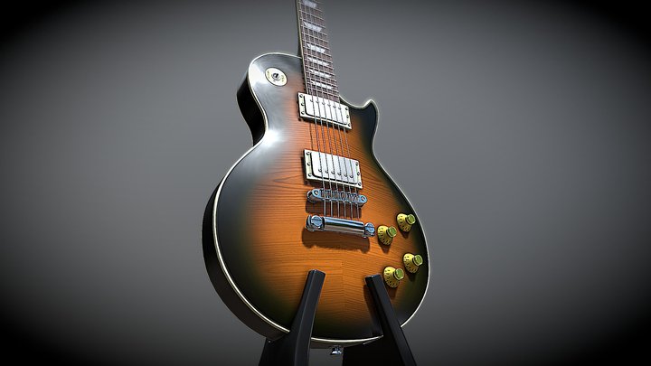 Gibson Les paul guitar WIP 3D Model