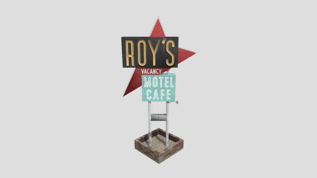 Roys Motel Cafe Sign