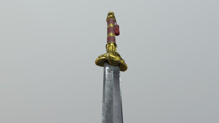 Chinese Sword 3D Model