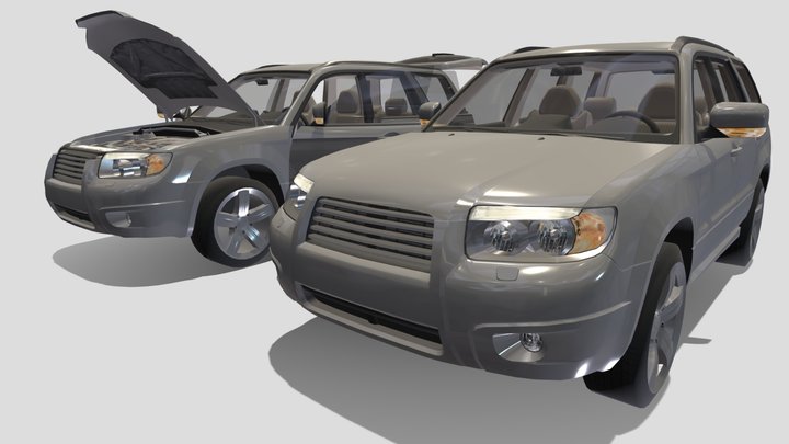 Subaru forester 2003 3D Model