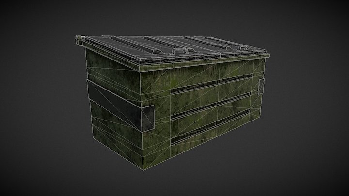 Gas station - container 3D Model