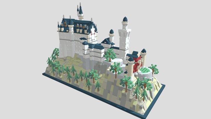 Neuschwanstein Castle 3D Model