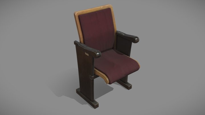Theatre Chair 3D Model