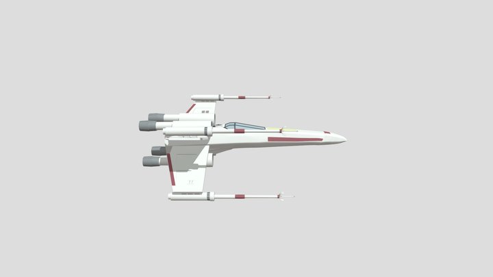 [School HW XYZ] X-wing 2 3D Model