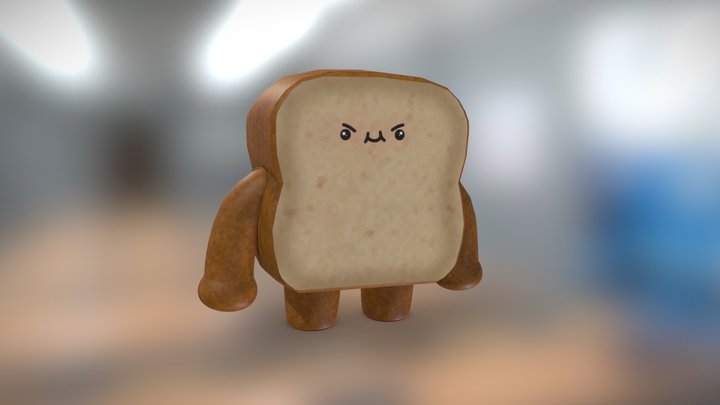 Bread Character 3D Model
