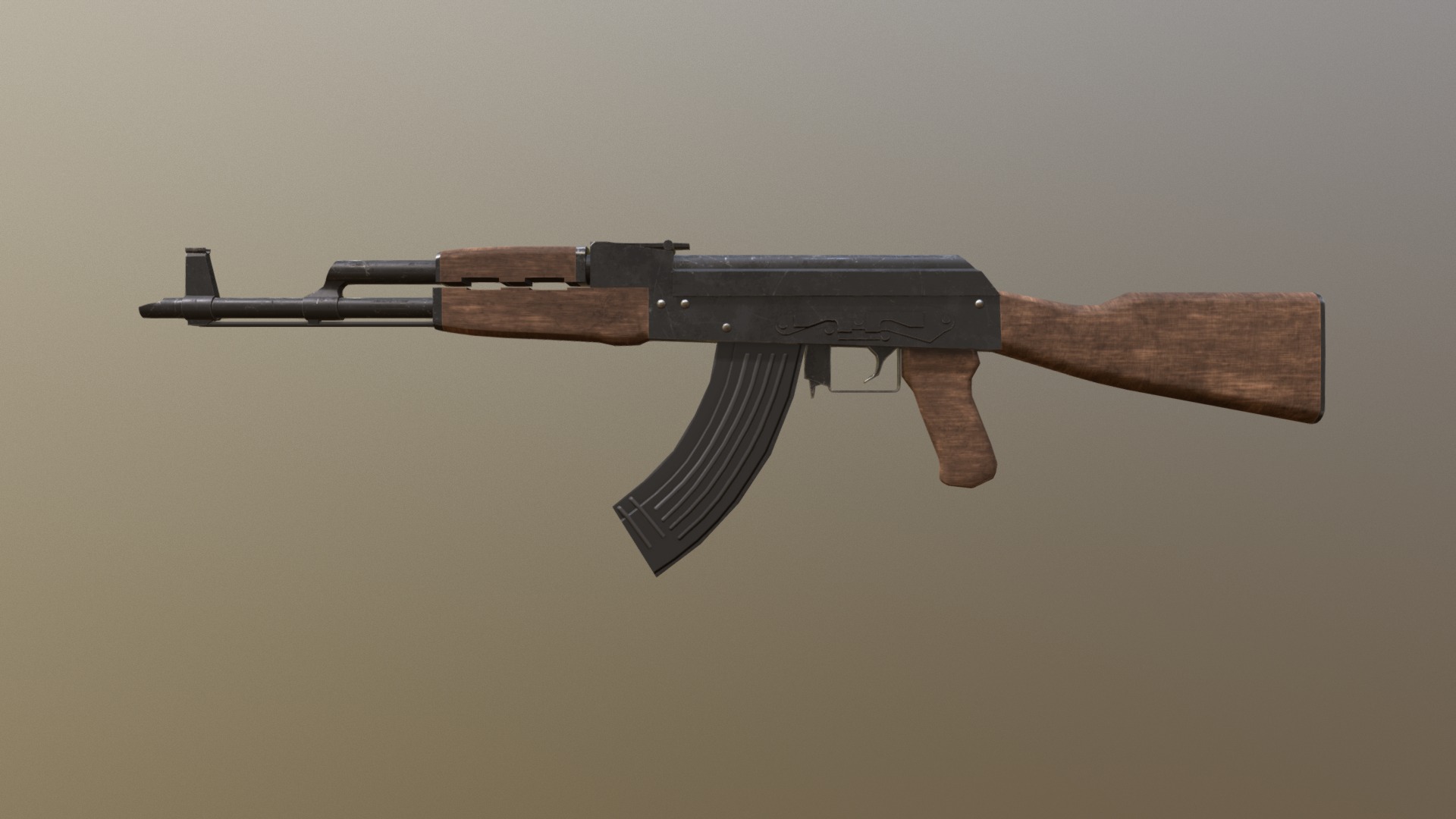 AK-47 - 3D model by NatalieAshfield [dedc125] - Sketchfab