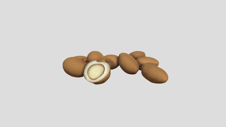 group of almond bliss 3D Model