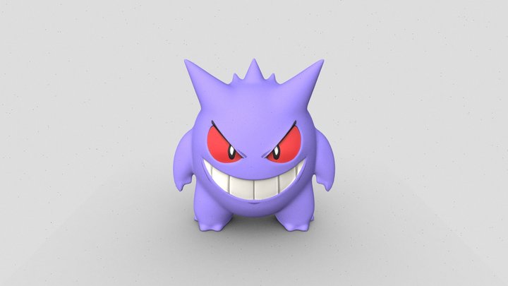Gengar Pokemon 3D Model