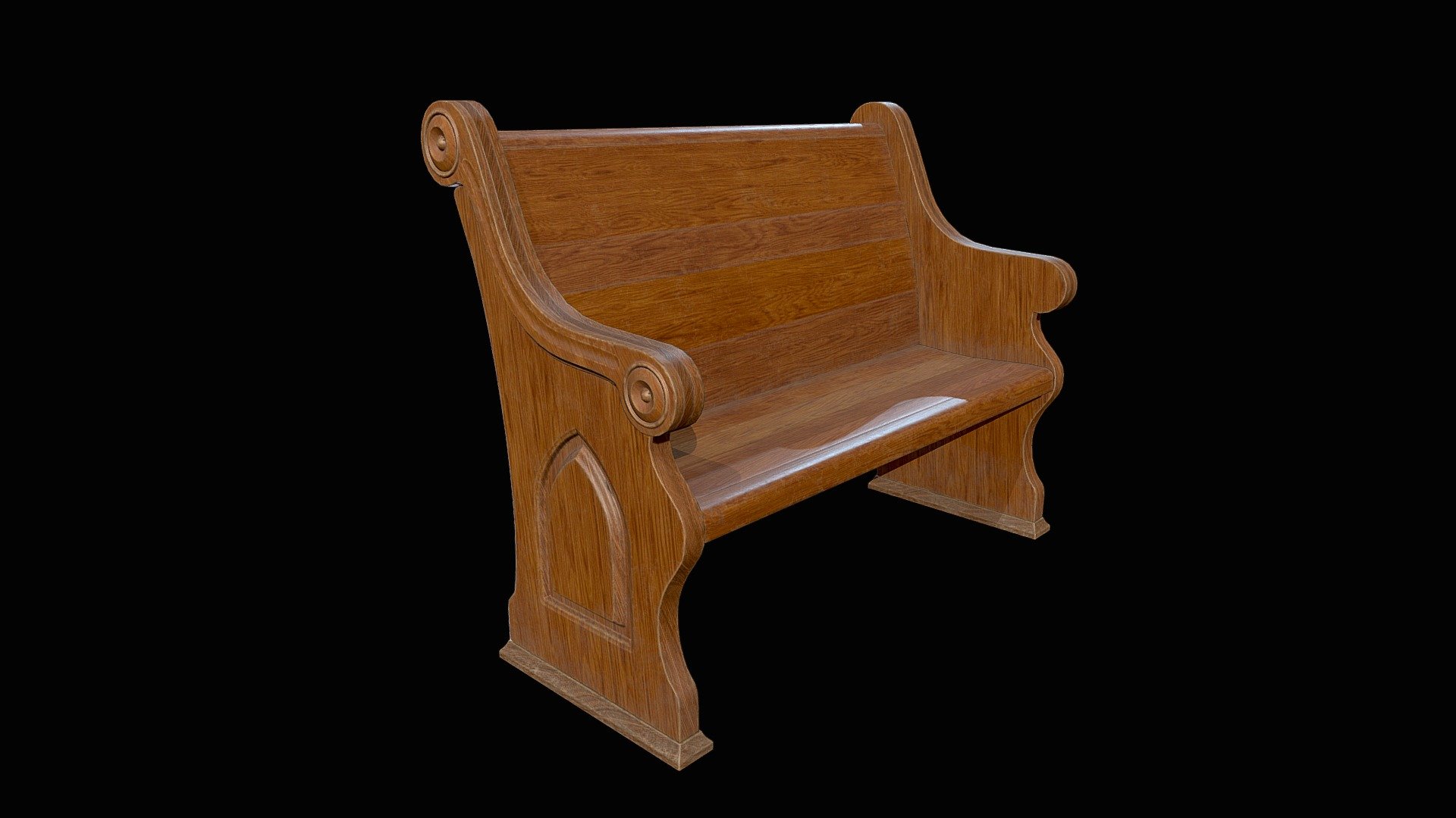 Church pew Download Free 3D model by vadim92.34 [dedcd15] Sketchfab