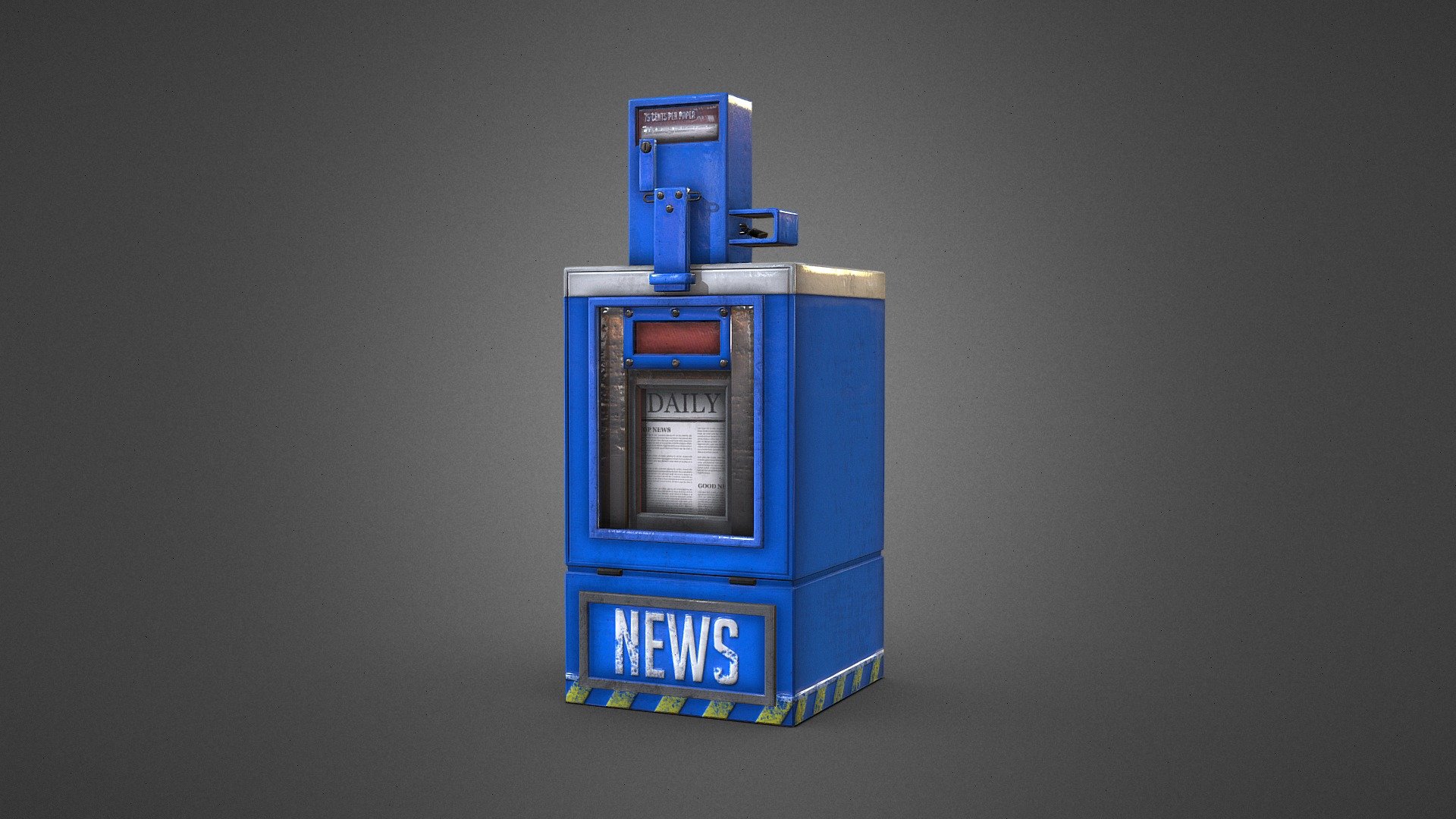 Newspaper Box 3D model by rendr_zw (zackw) [dedcff0] Sketchfab