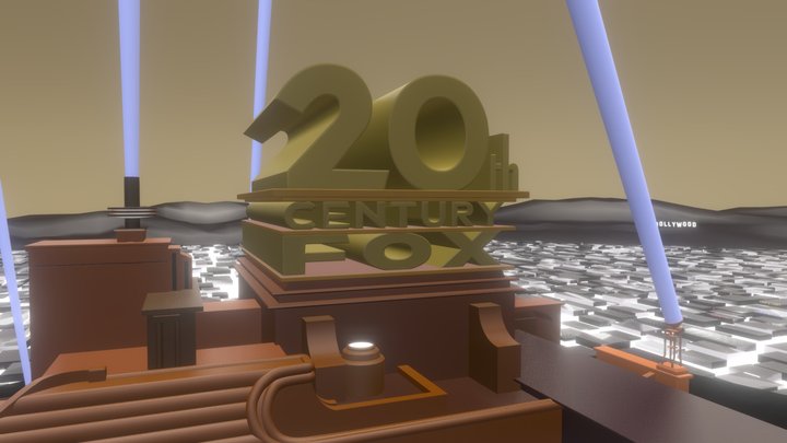 20th Century Fox (July 15, 1994) Logo Remake 3D Model