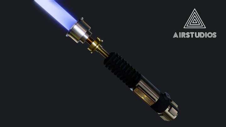 Obi Wan LightSaber 3D Model