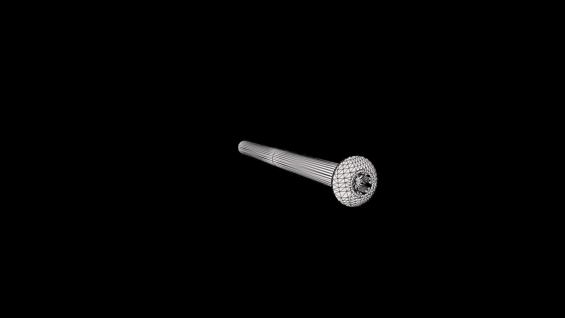 #8-32 X 2.500 Star Drive Screw (276-8016) - Download Free 3D model by ...