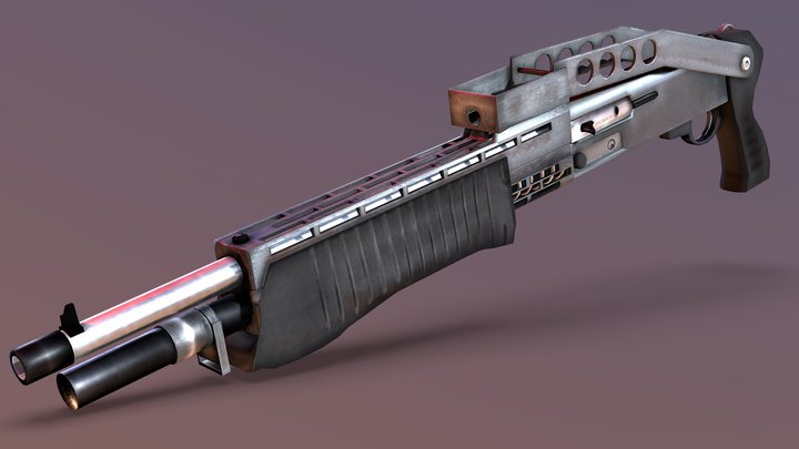 SPAS 12 Shotgun 3D Model