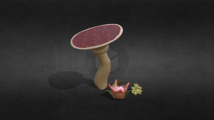 Alien Plants 3D Model
