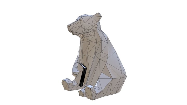 Медведь правленный 3D Model