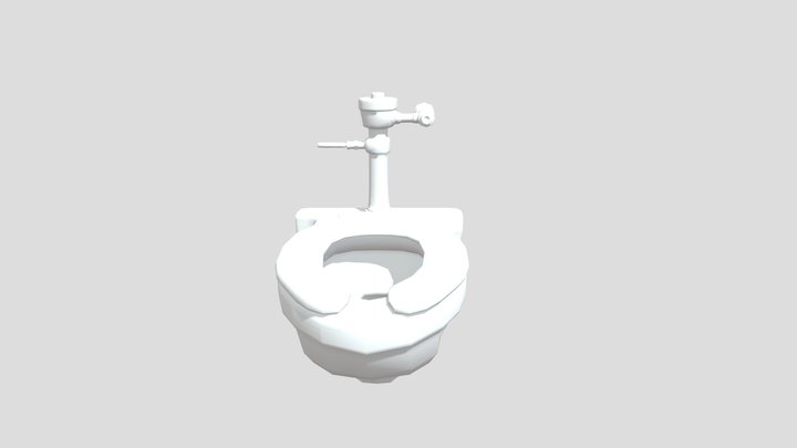 Toilet Low poly 3D Model