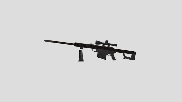Barrett M82 3D Model