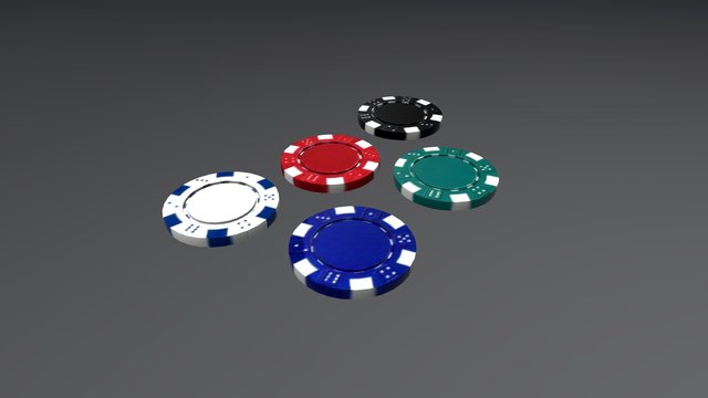 Poker Chips 3D Model