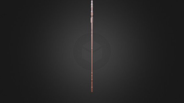 Rey's Staff (The Force Awakens) [low poly] v2 3D Model