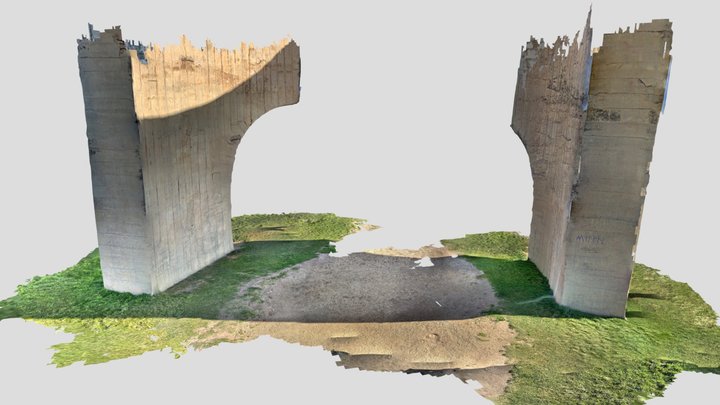 Escaneado de Chillida en Cimadevilla (Gijón) 3D Model