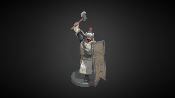 Qing Commander 3D Model