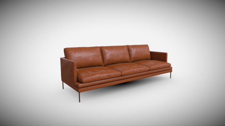 Zanotta 3P Sofa 3D Model