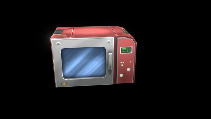 microwave gameasset 3D Model