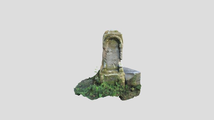 Ancient Tombstone 3D Model