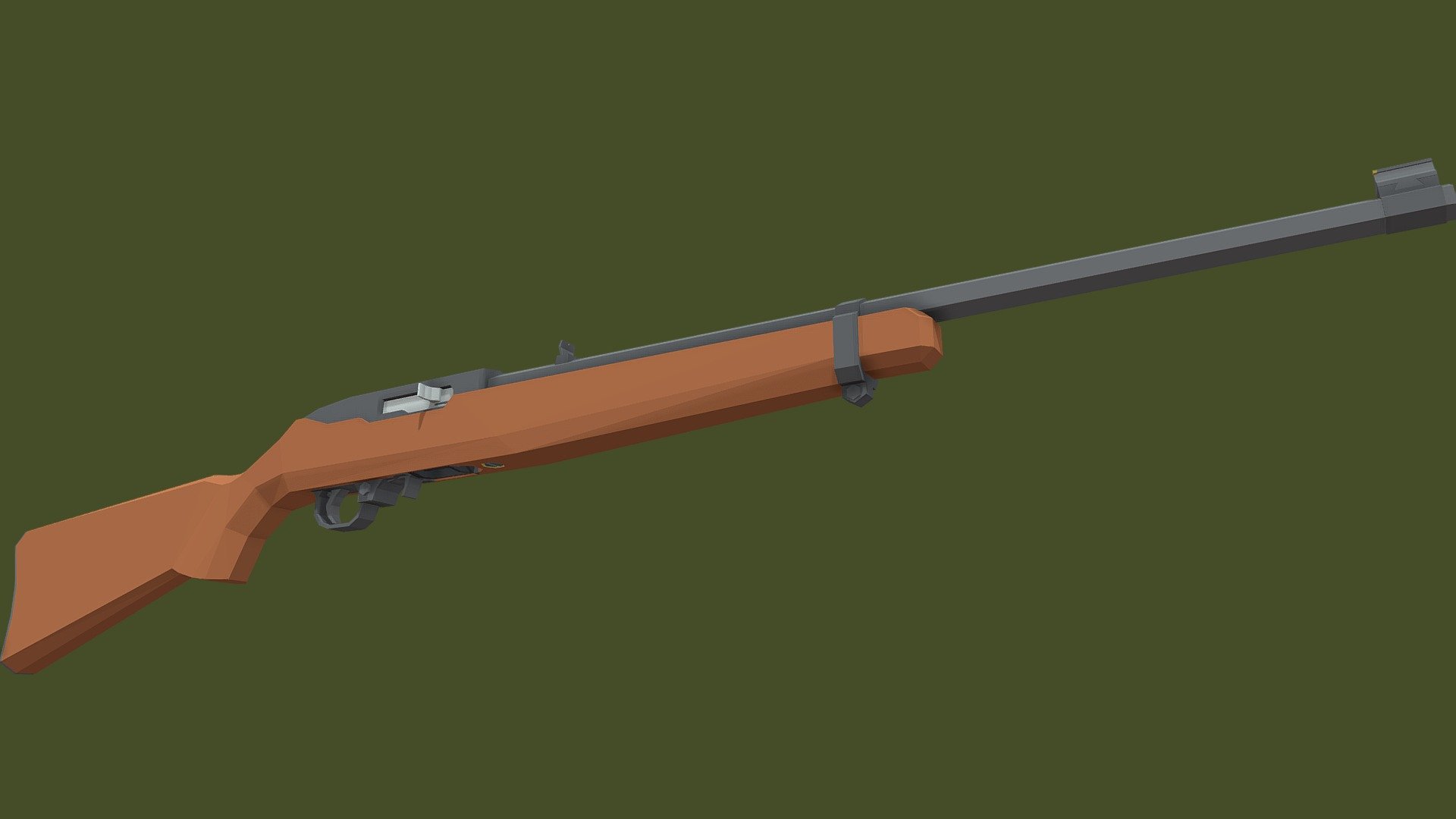 Low-Poly Ruger 10/22