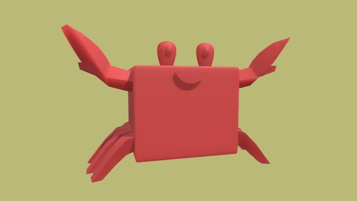 Crab Pet printable figure 3D Model