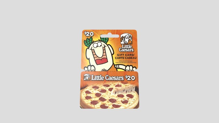 Little Caesars Gift Card - 24 mil Styrene 3D Model