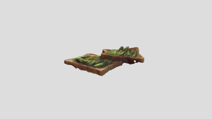 Avocado Toast 3D Model
