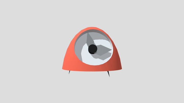 Clock Cartoon 3D Model