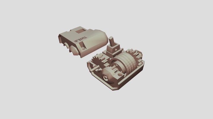 2 Speed Gear Box for 1/24 Car 3D Model